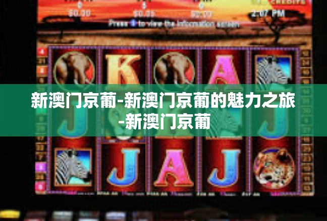 新澳门京葡-新澳门京葡的魅力之旅-新澳门京葡